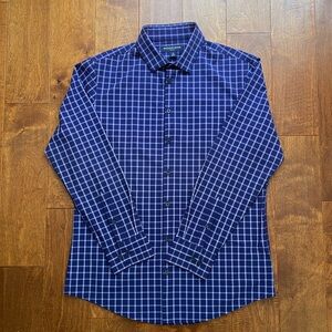 Mizzen + Main Leeward Dress Shirt Size Large, Trim Fit, Regular Length